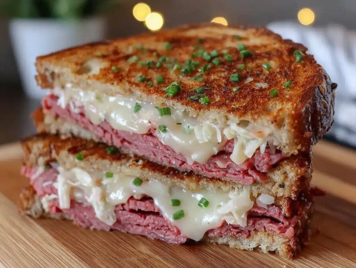 Crispy Reuben Sandwich preparation steps