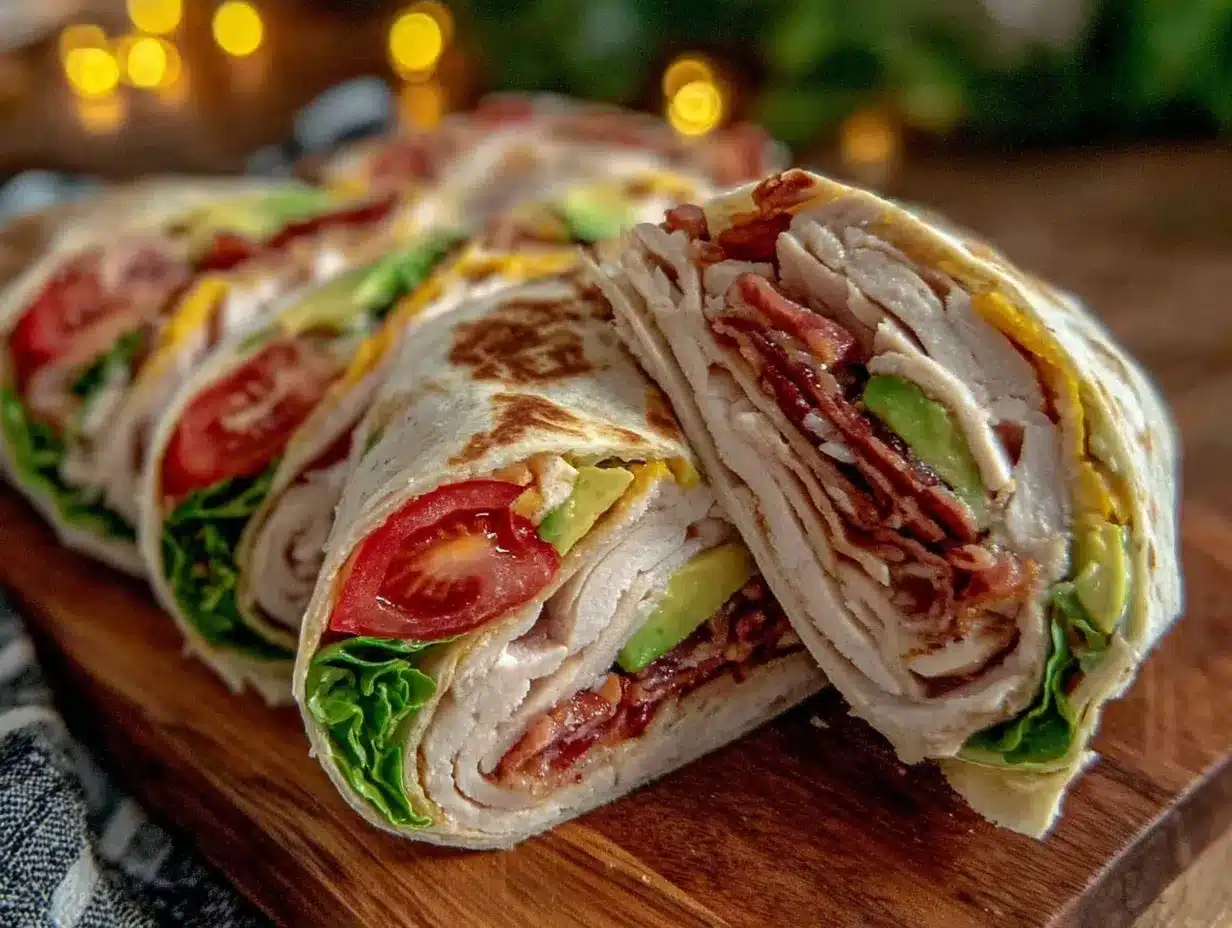 crispy turkey club wrap preparation steps