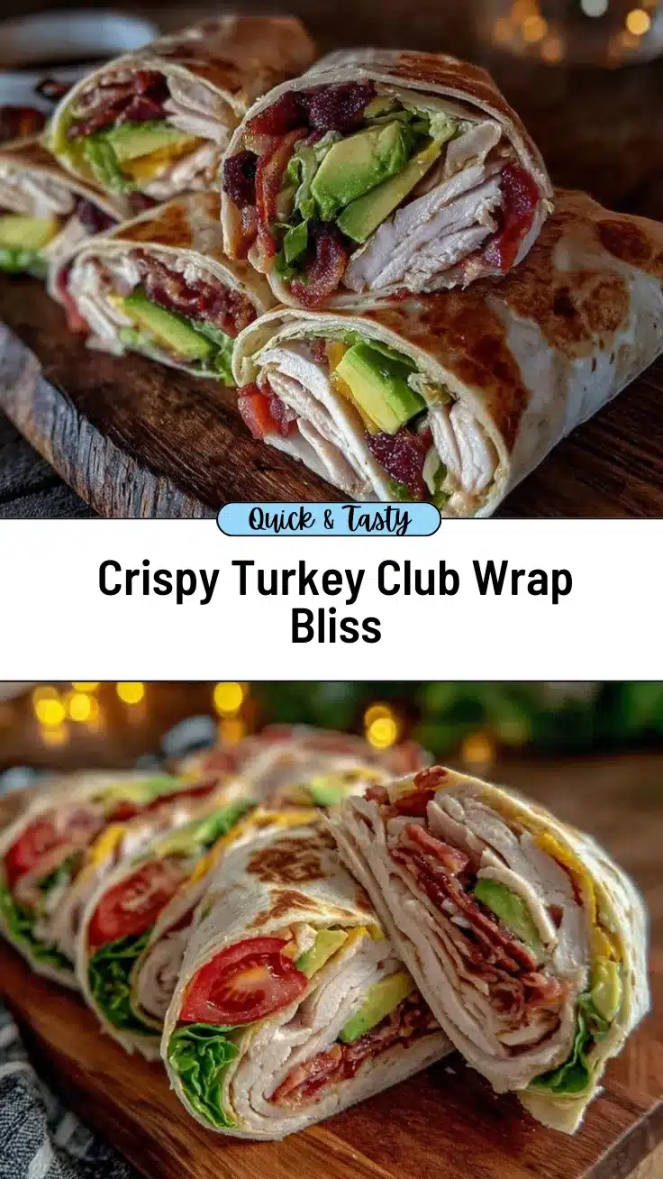 crispy turkey club wrap recipe