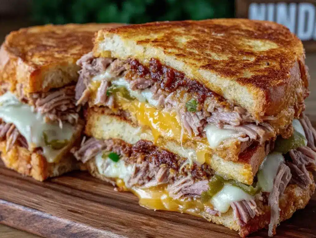 Cuban sandwich with mojo pork - featured image