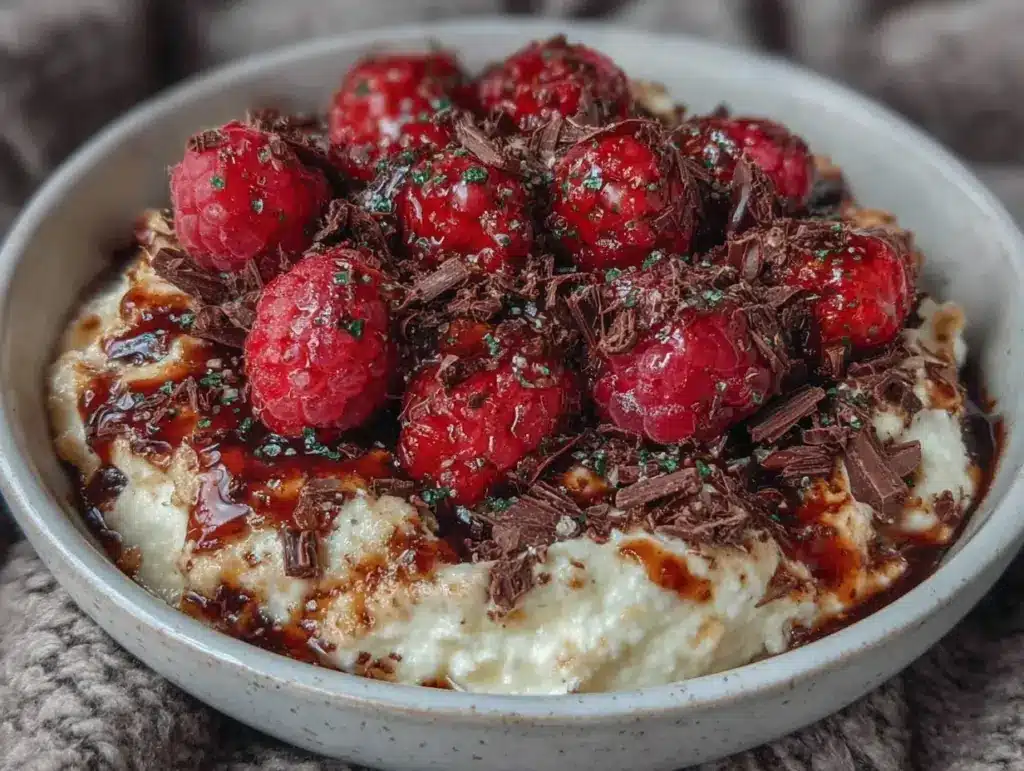 decadent valentines sweets cottage cheese bowl - featured image