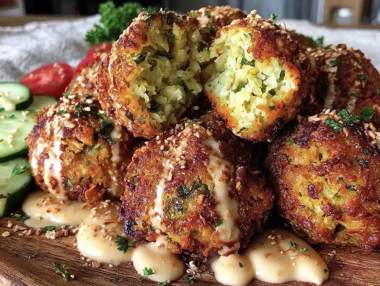 falafel recipe with tahini sauce preparation steps