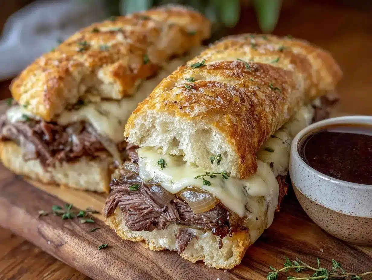 French Dip Sandwich Recipe preparation steps