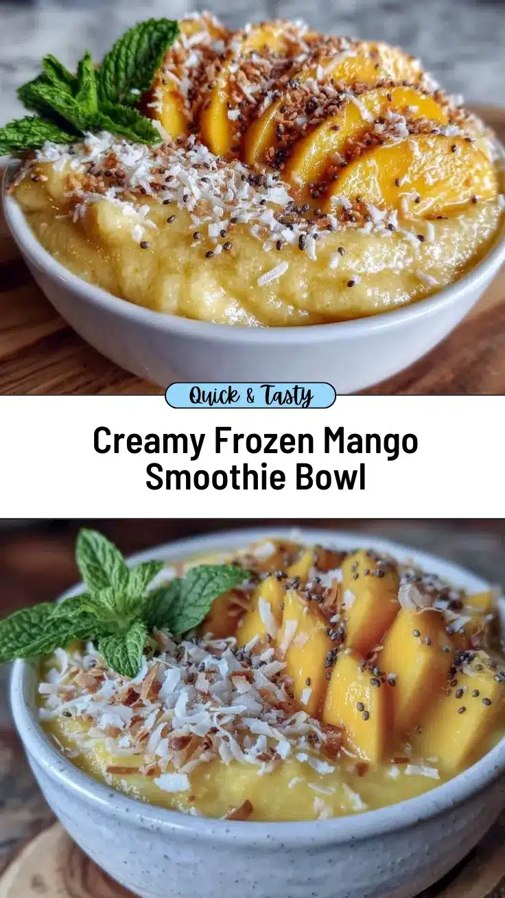 frozen mango smoothie bowl recipe