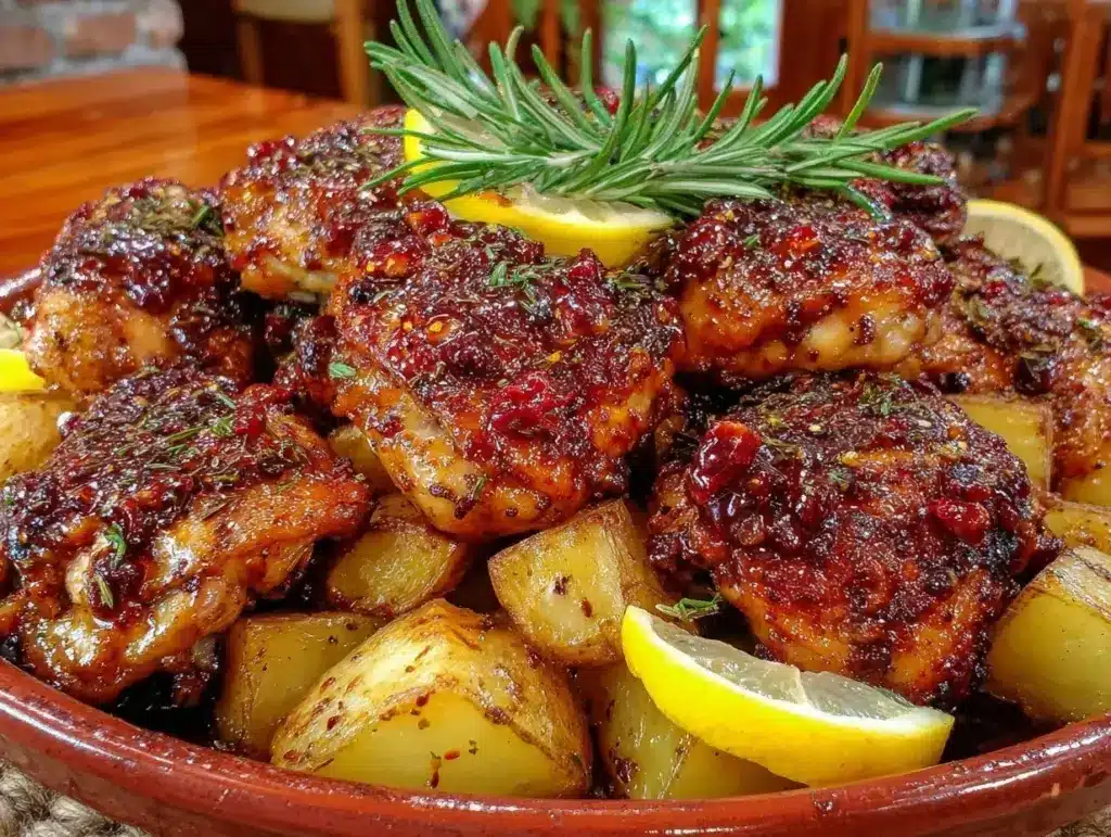 Greek lemon chicken and potatoes - featured image
