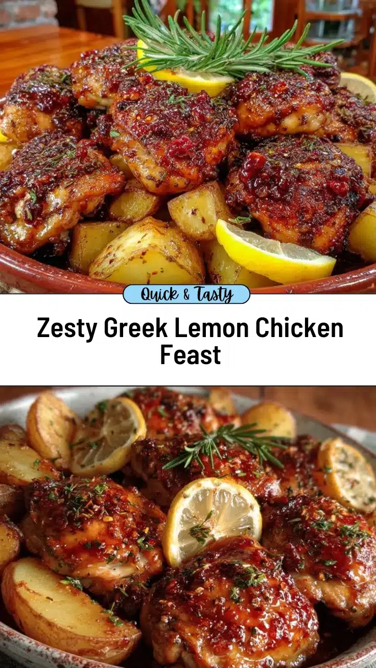 Greek lemon chicken and potatoes recipe