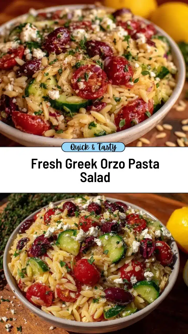 Greek orzo pasta salad recipe