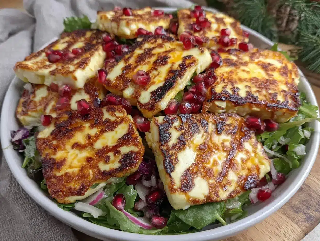 grilled halloumi salad preparation steps