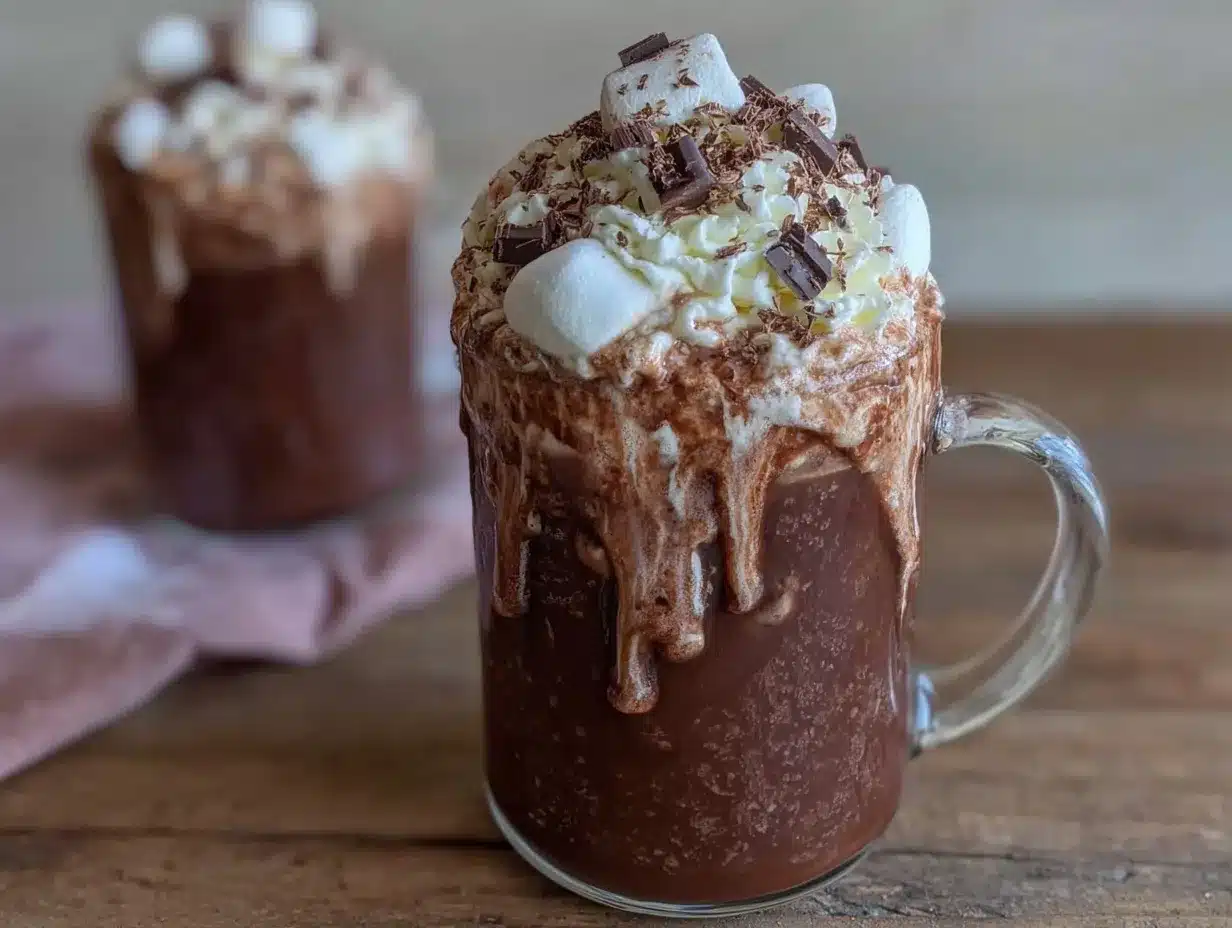 homemade hot chocolate preparation steps