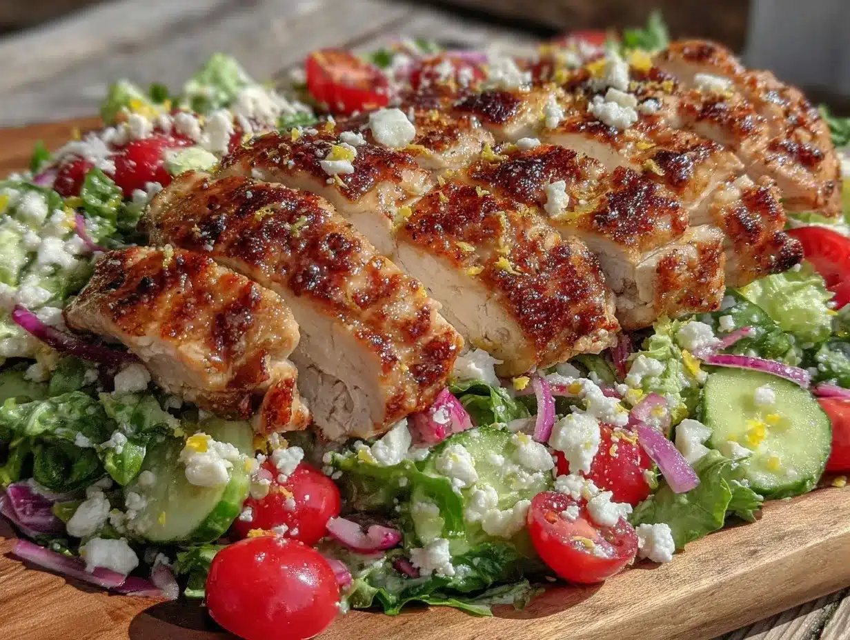 honey lemon grilled chicken salad preparation steps