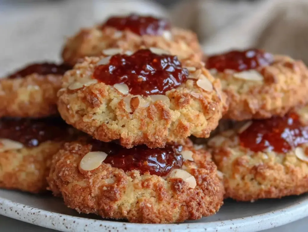 jam thumbprint cookies - featured image