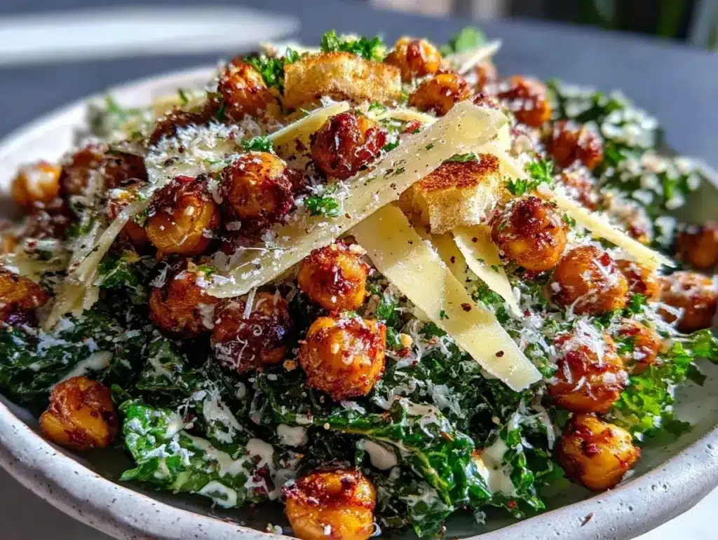 kale caesar salad - featured image