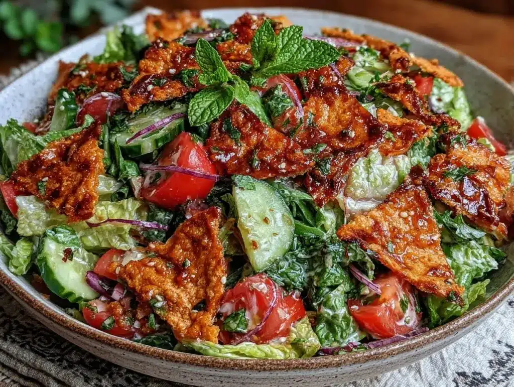 Lebanese fattoush salad - featured image