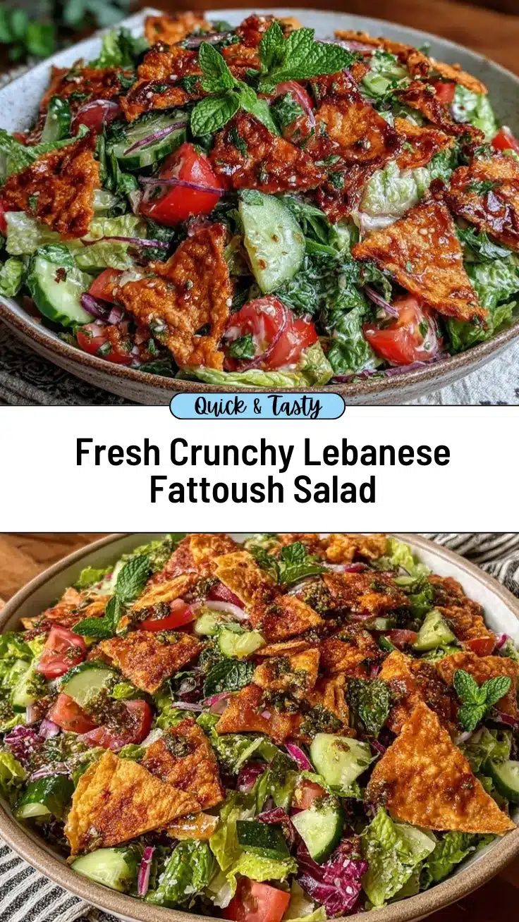 Lebanese fattoush salad recipe