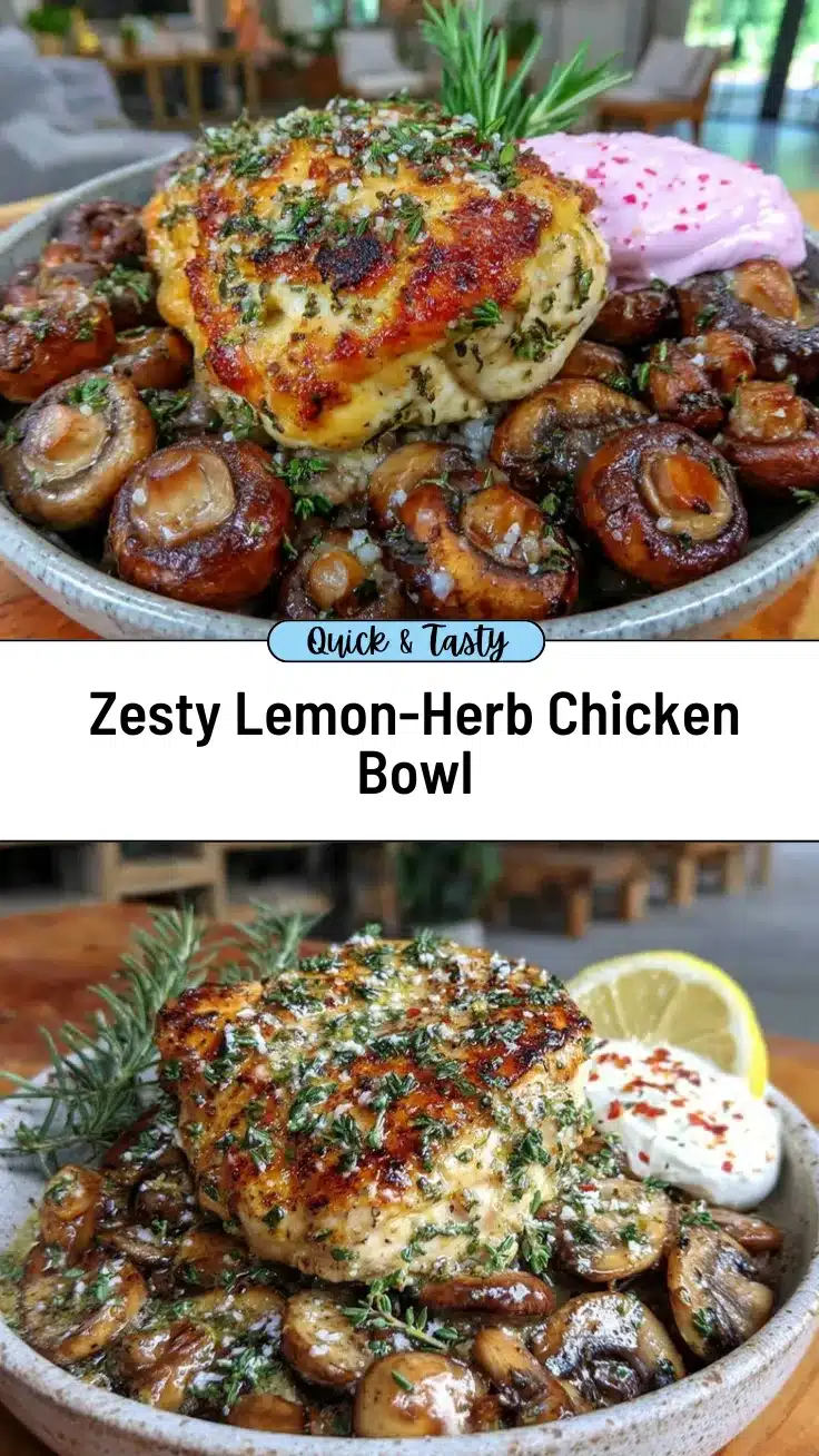 lemon herb chicken bowl recipe