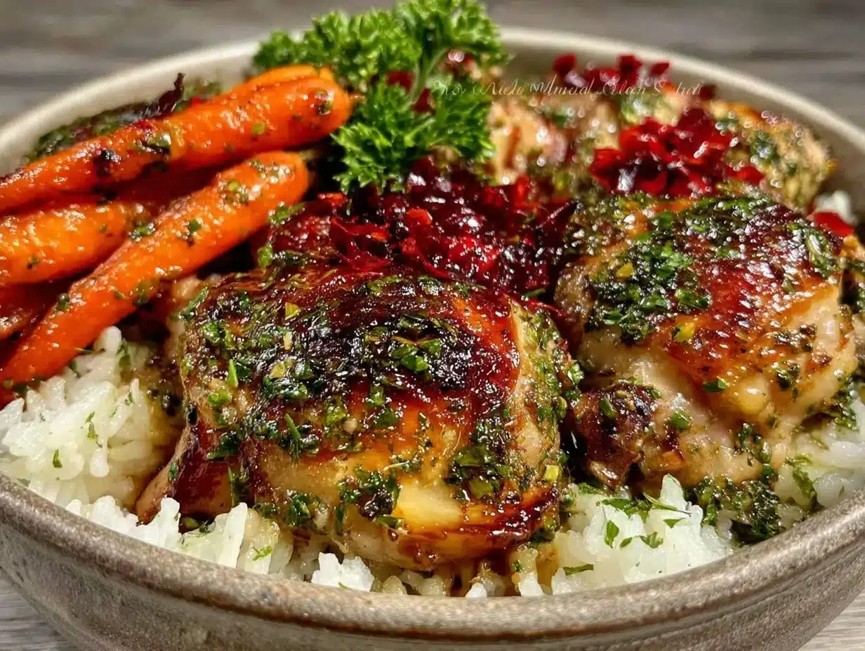 lemon-herb chicken dinner bowl preparation steps