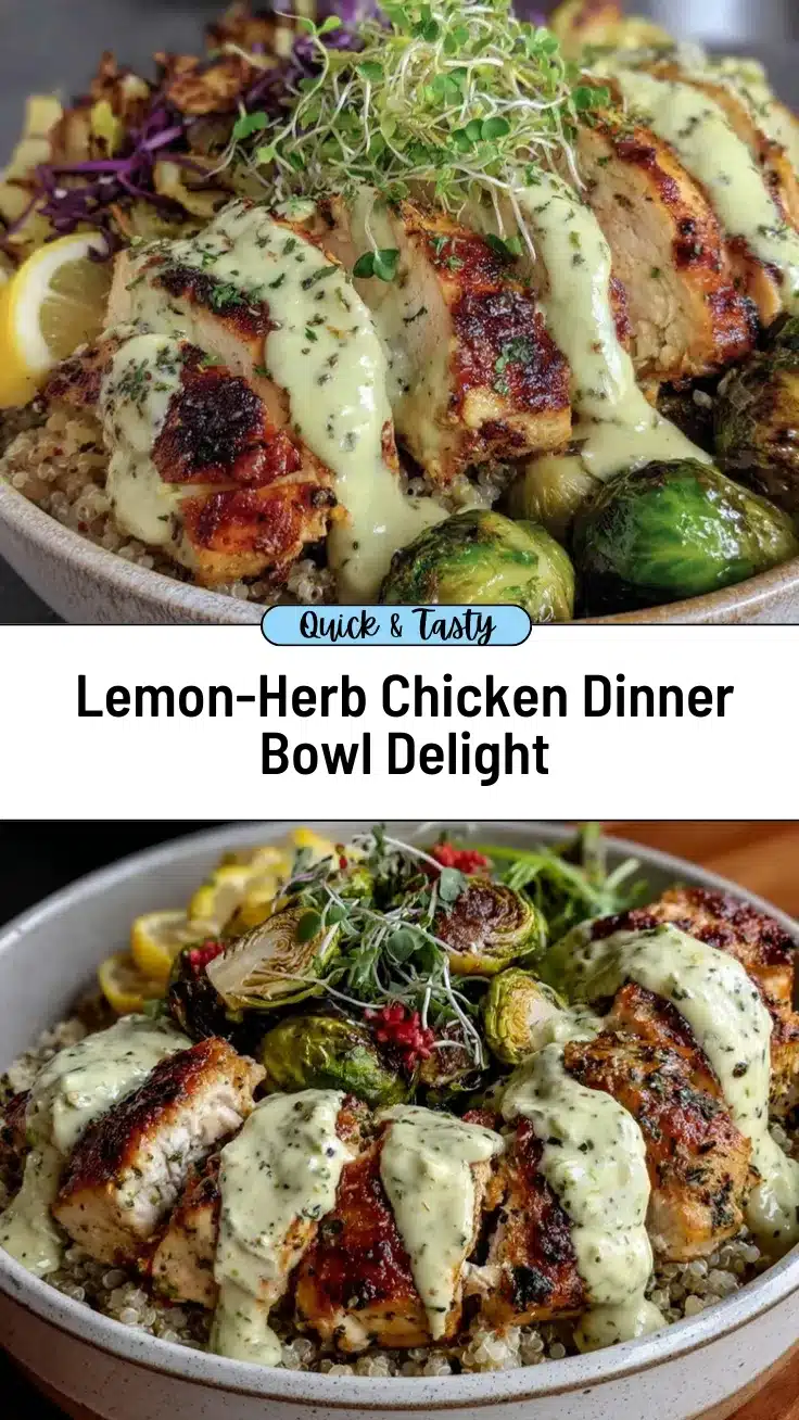 lemon-herb chicken dinner bowl recipe