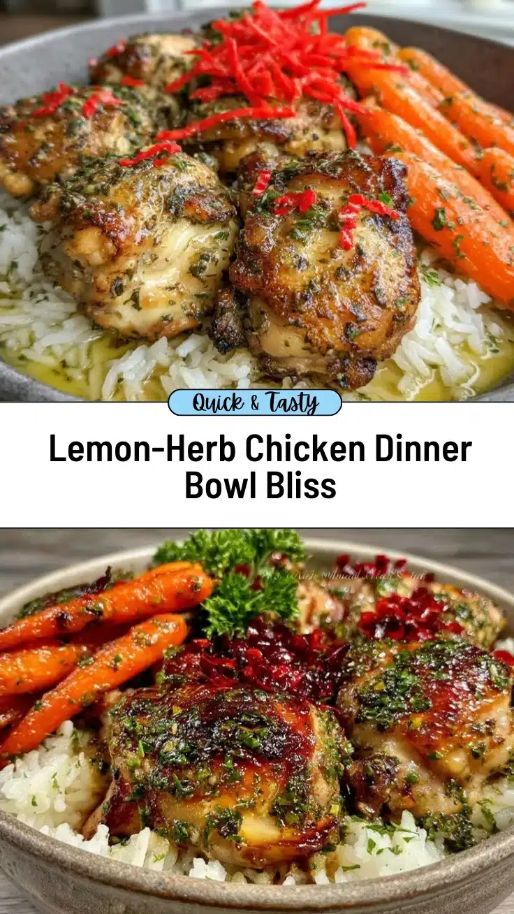 lemon-herb chicken dinner bowl recipe