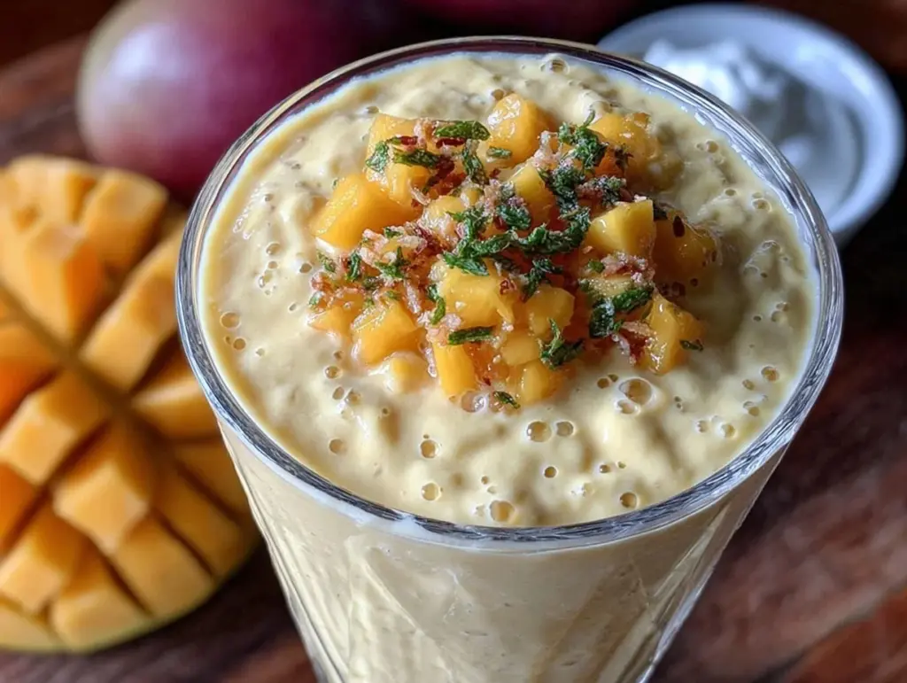 mango lassi smoothie - featured image