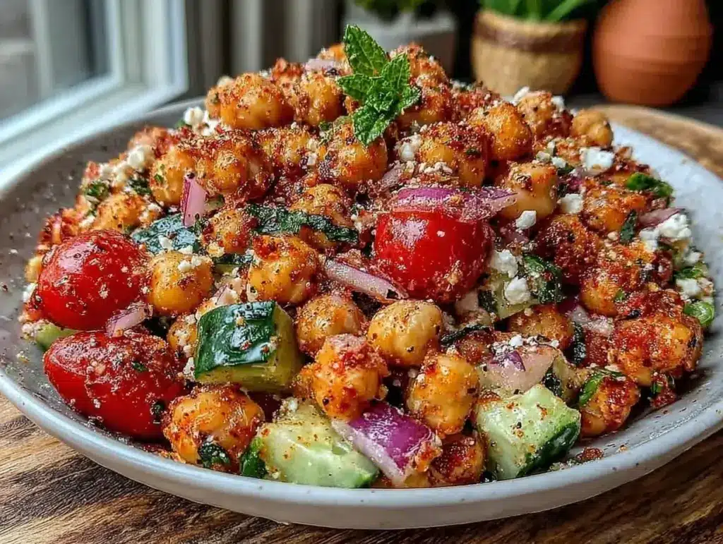 Mediterranean chickpea salad - featured image