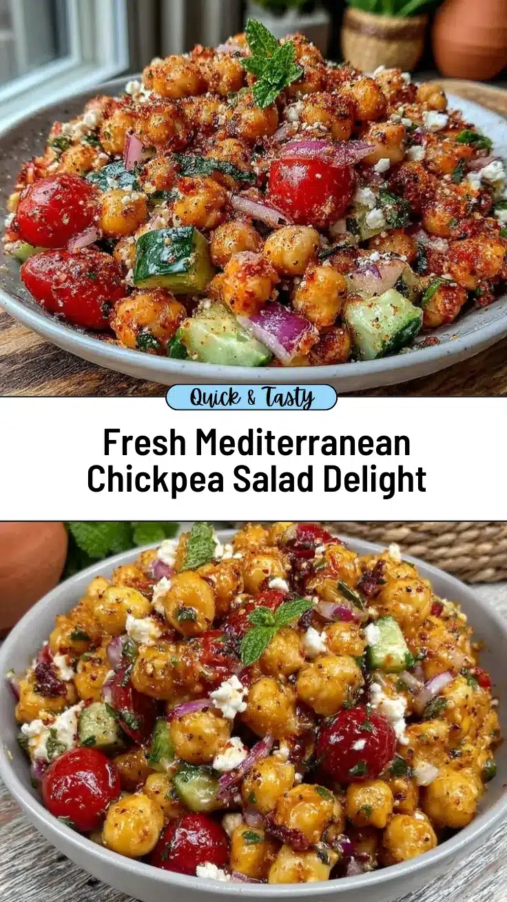 Mediterranean chickpea salad recipe