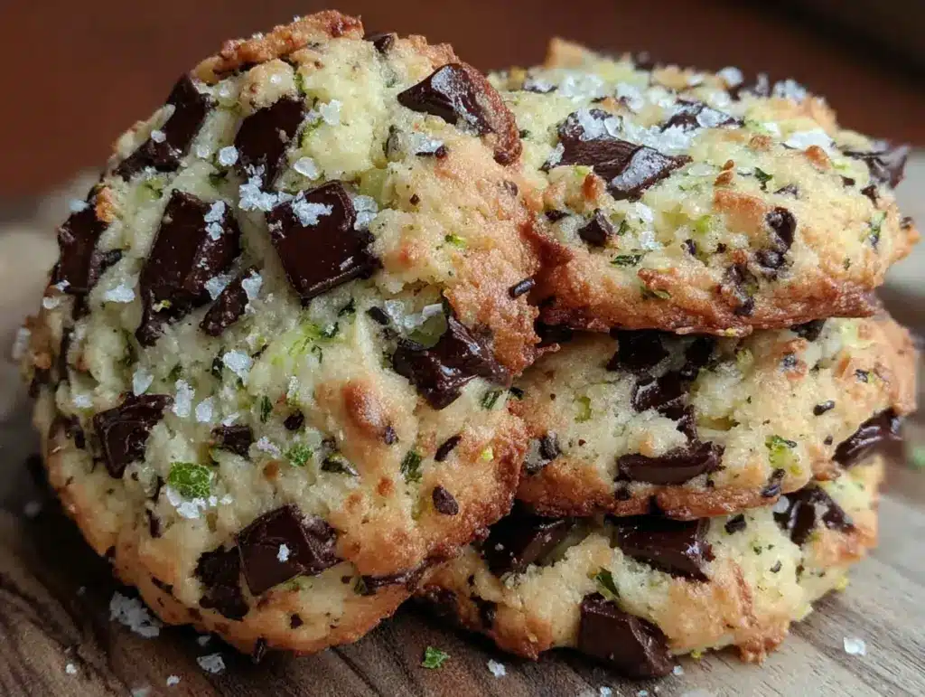 mint chocolate chip cookies recipe - featured image