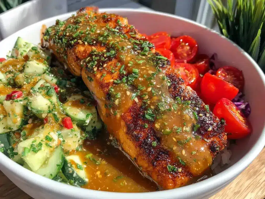 miso-glazed salmon dinner bowl - featured image