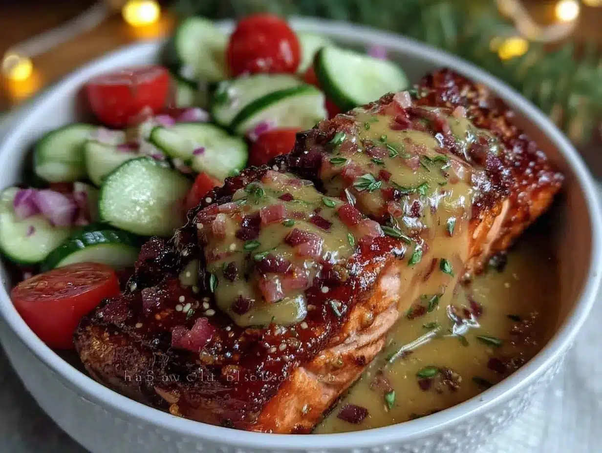 miso-glazed salmon dinner bowl preparation steps