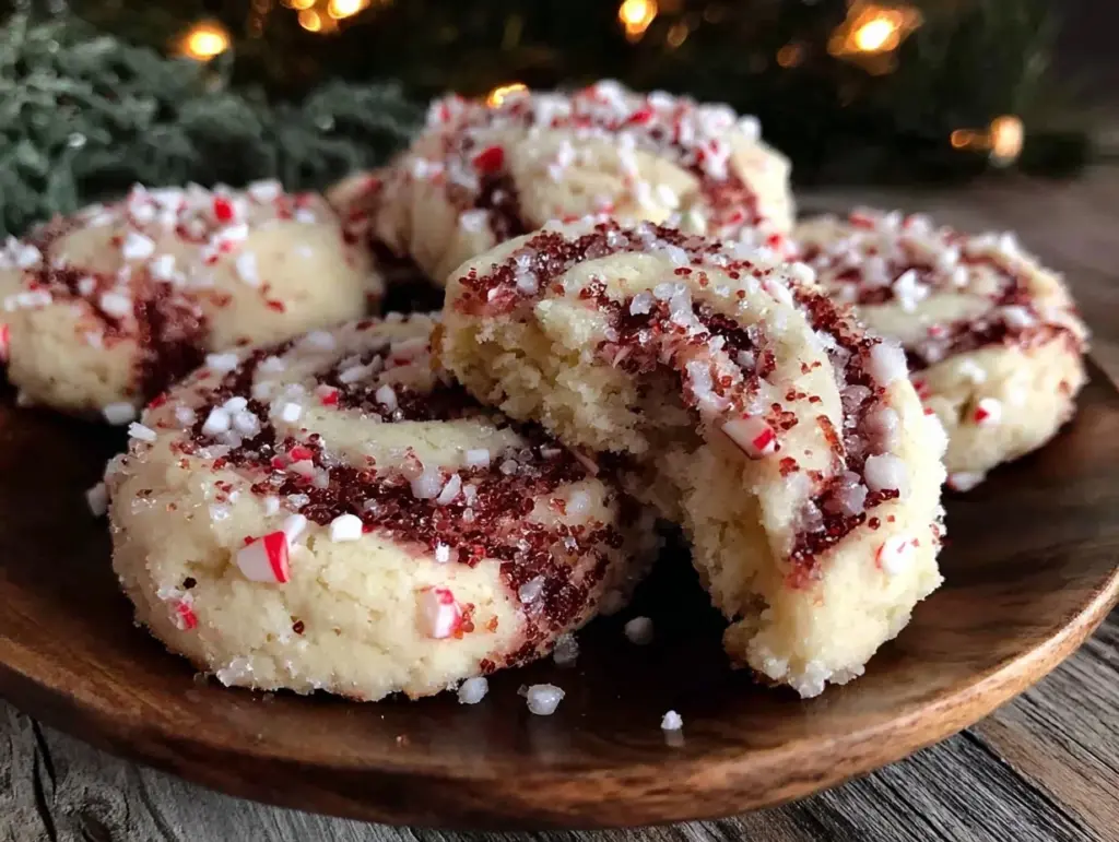 peppermint pinwheel cookies recipe - featured image