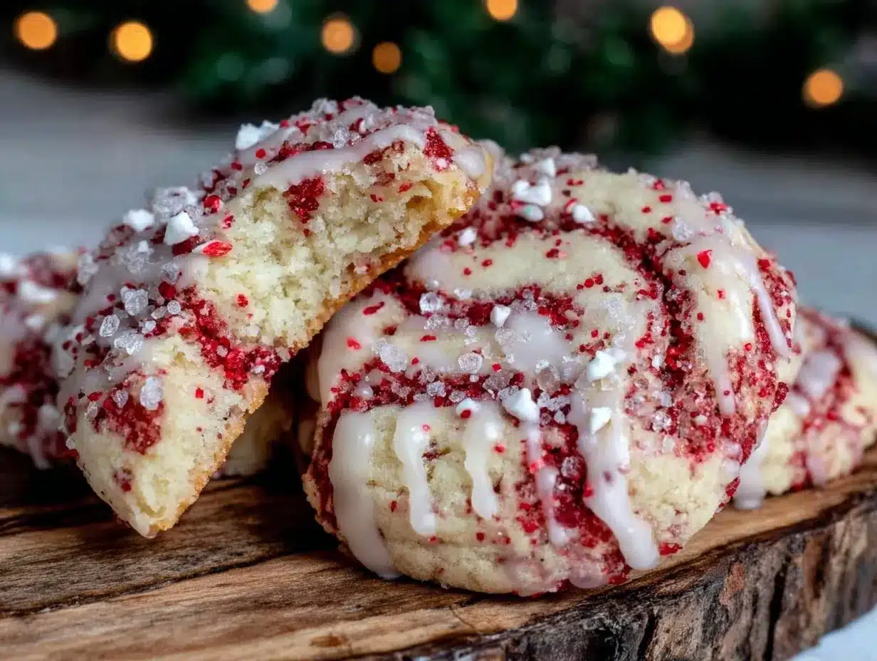 peppermint pinwheel cookies recipe preparation steps