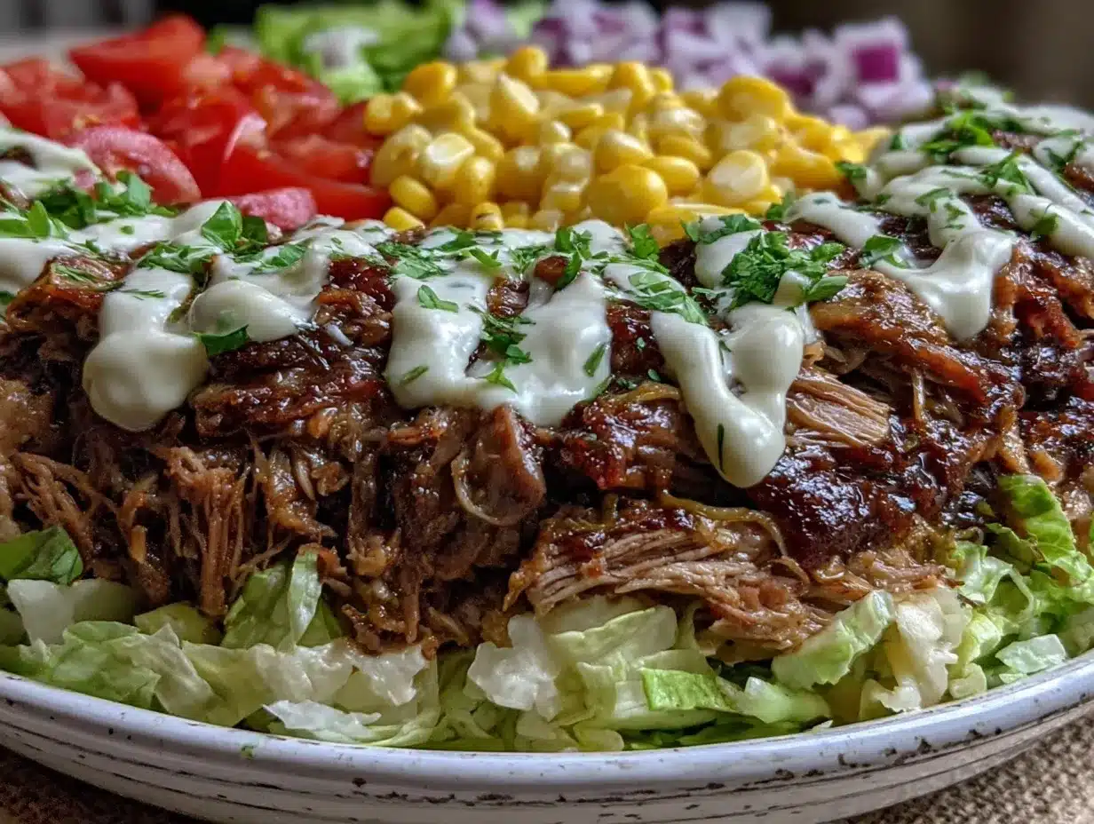 ranch taco party bowl preparation steps