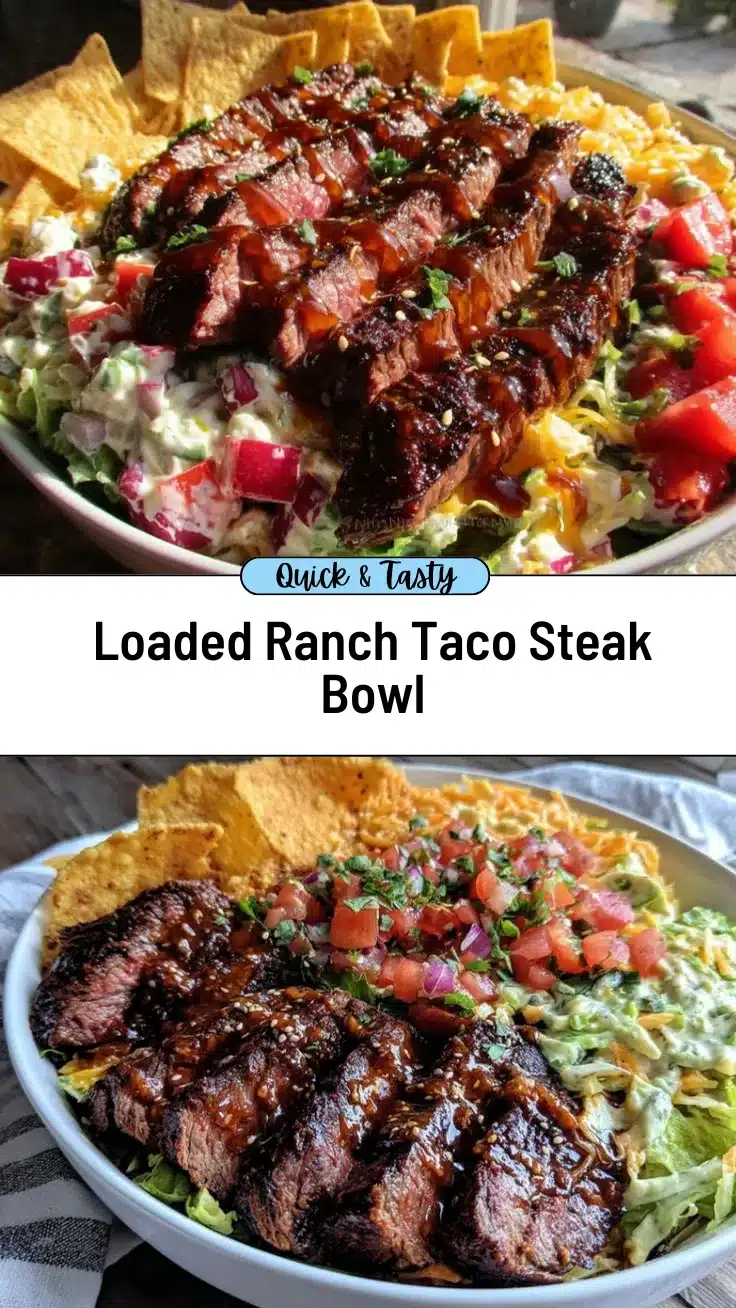 Ranch Taco Party Bowl with Steak Strips recipe