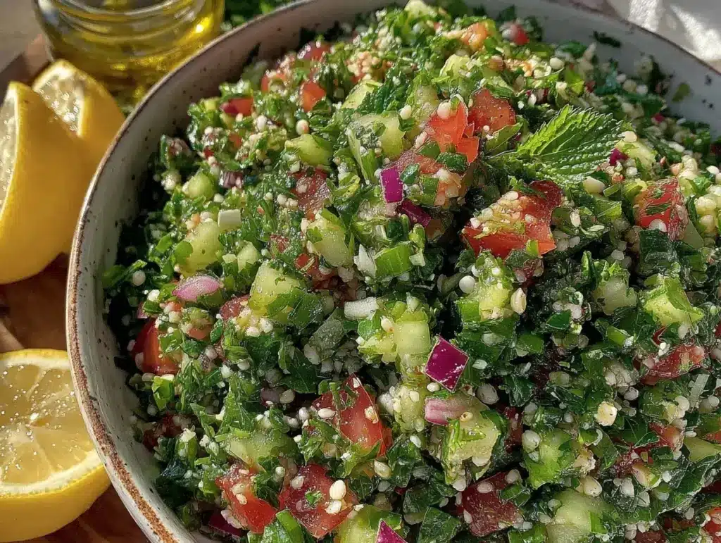 refreshing tabbouleh salad recipe - featured image
