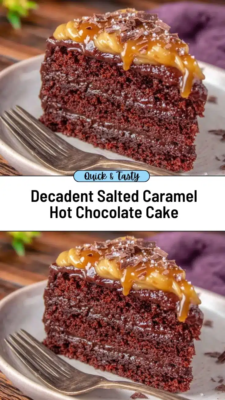 salted caramel hot chocolate cake recipe