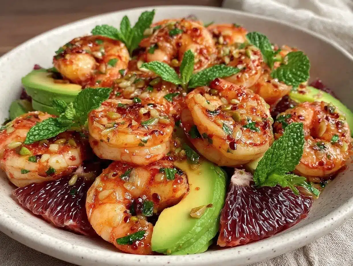 shrimp avocado citrus salad preparation steps
