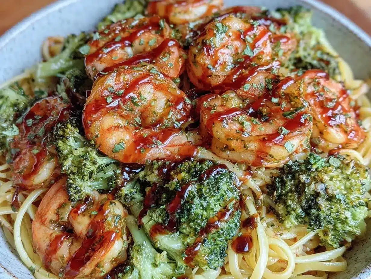 shrimp scampi bowl preparation steps