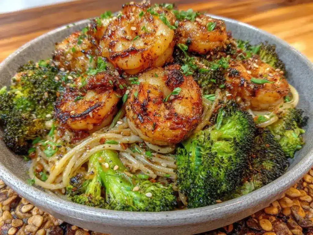 shrimp scampi dinner bowl - featured image