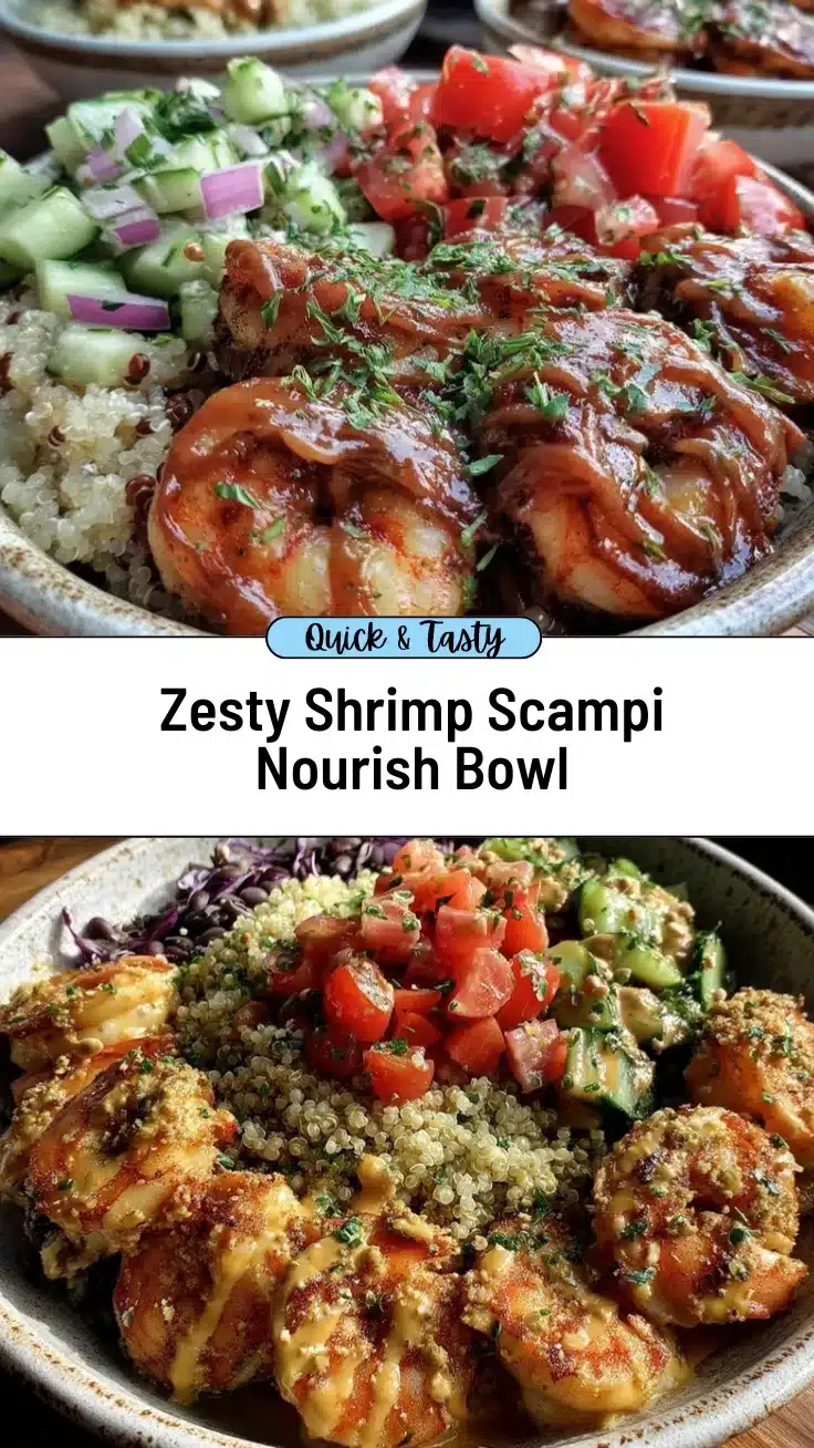 shrimp scampi nourish bowl recipe
