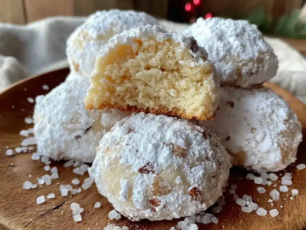snowball cookies recipe - featured image