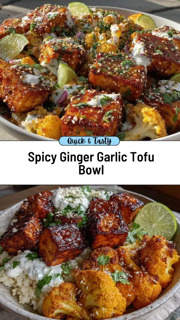 spicy ginger garlic tofu recipe