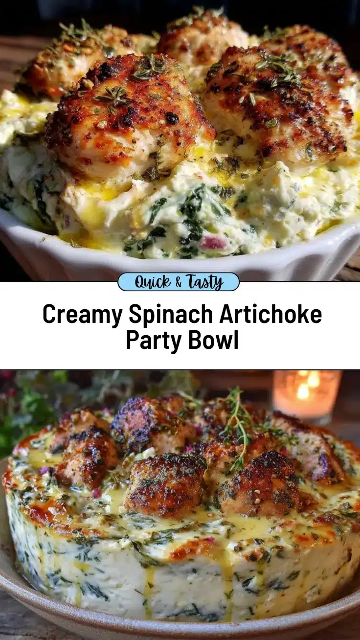 spinach-artichoke party bowl recipe recipe