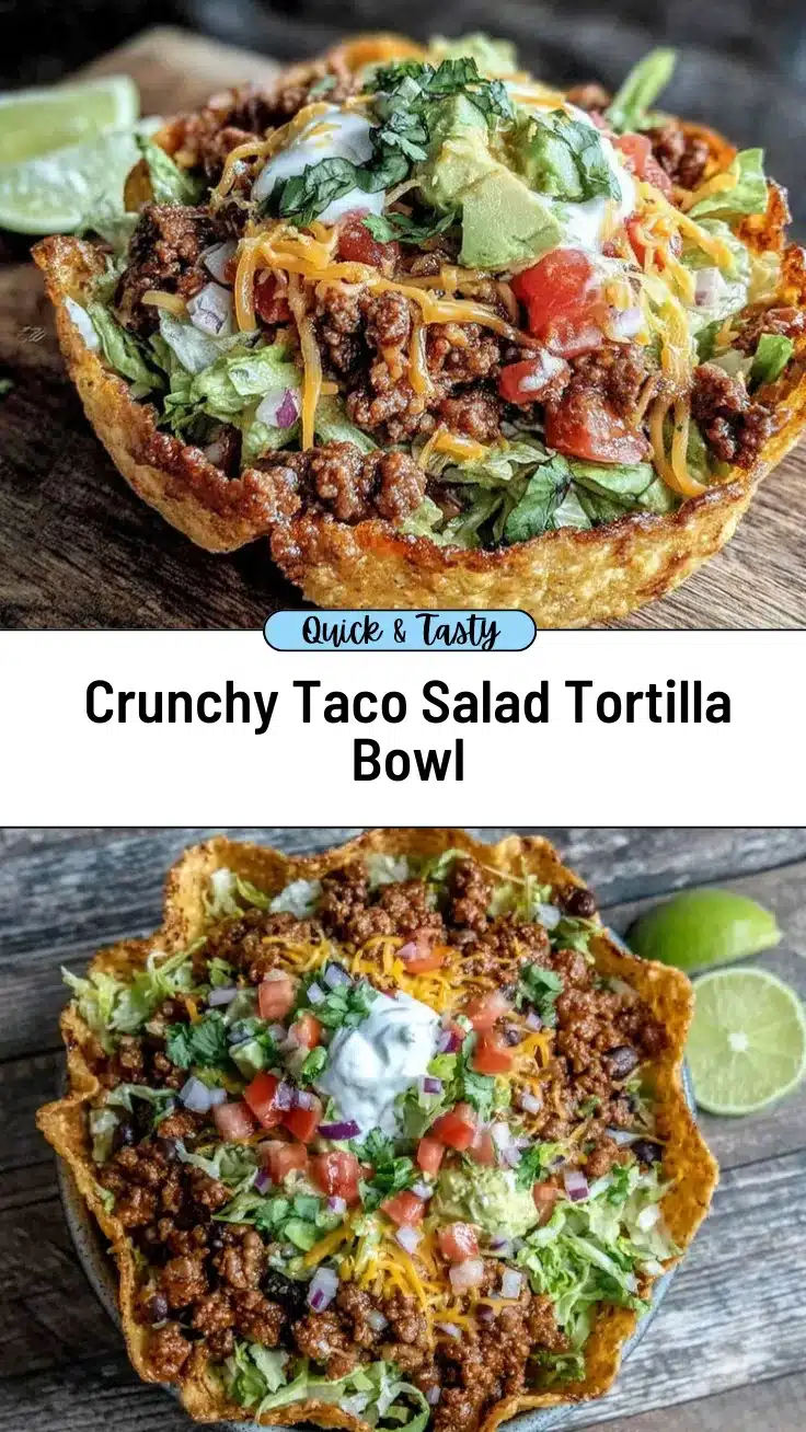 taco salad in tortilla bowl recipe