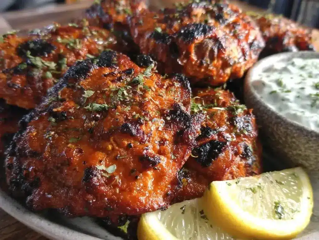 tandoori chicken with creamy raita - featured image