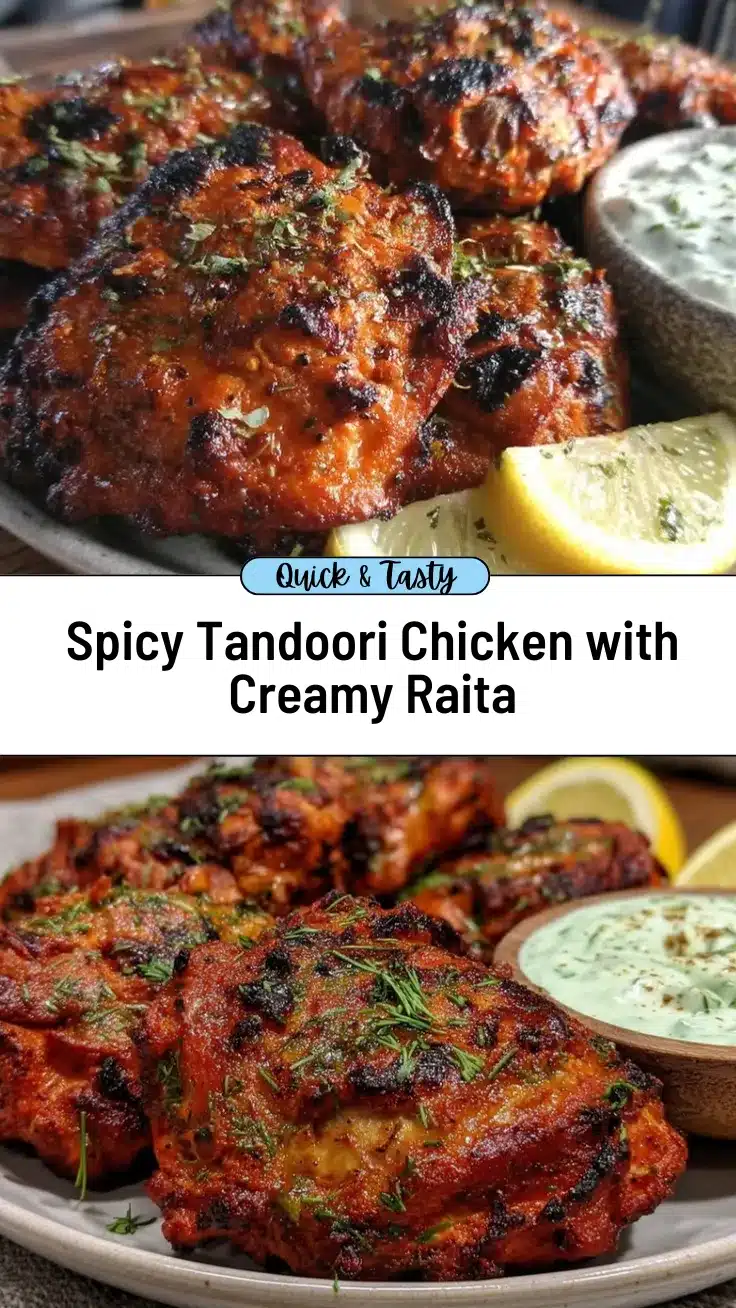 tandoori chicken with creamy raita recipe