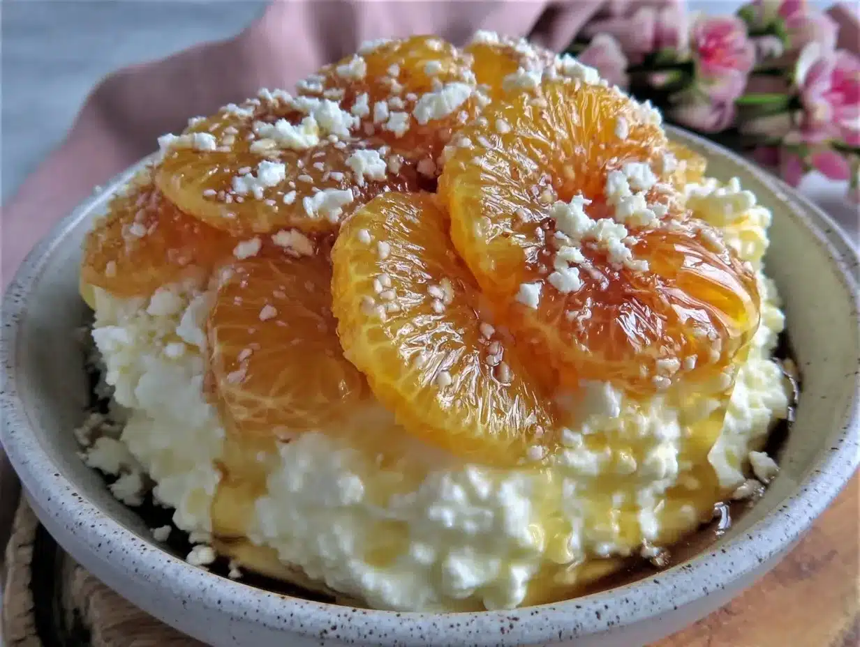 valentine dessert cottage cheese bowl preparation steps