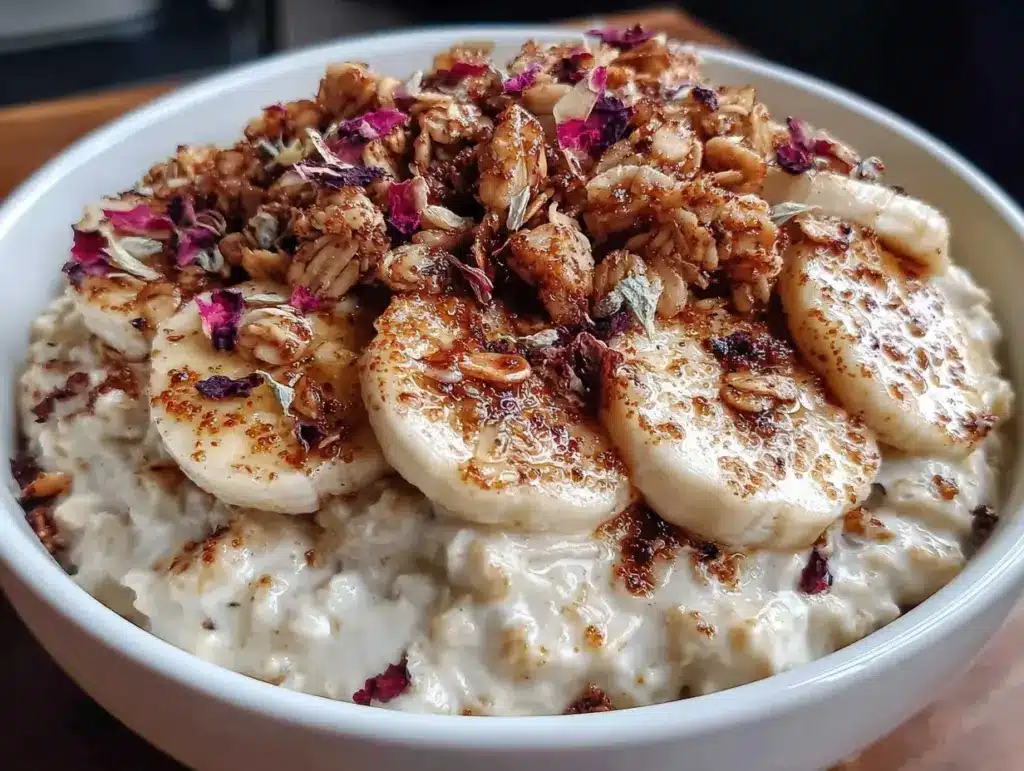 valentine dinner oatmeal bowl - featured image