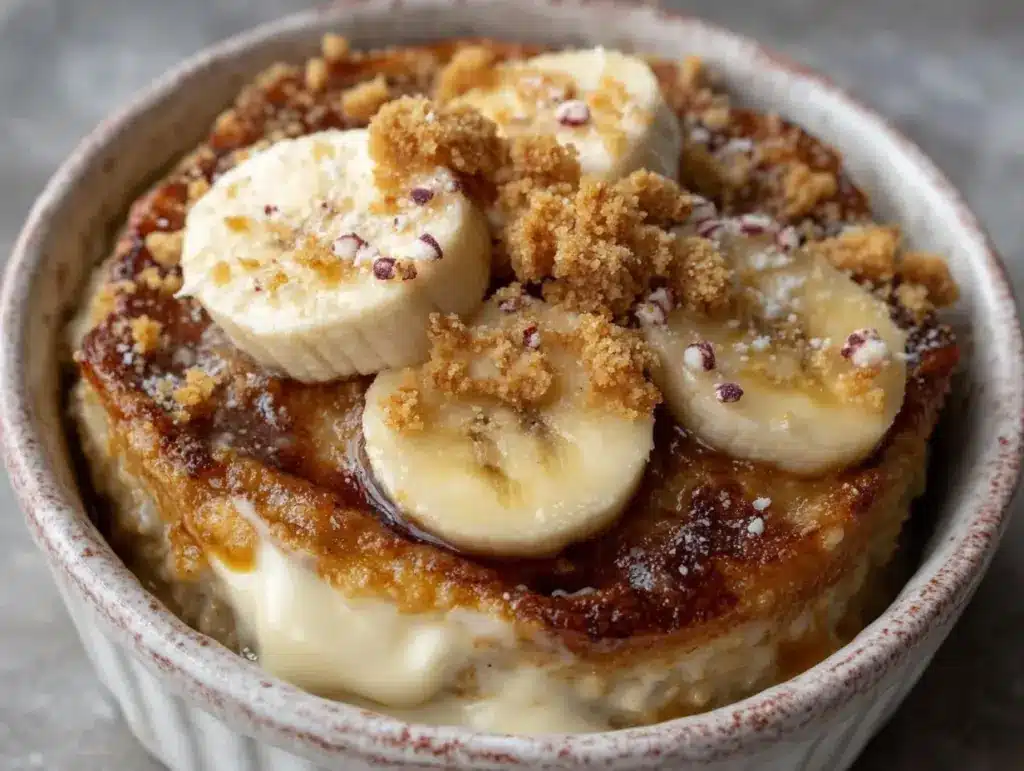 valentines day cake oatmeal bowl - featured image
