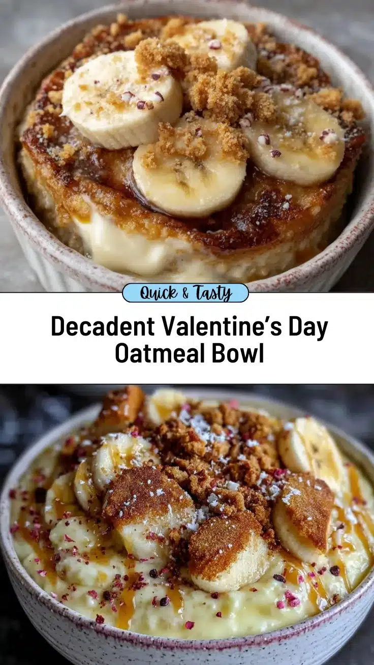valentines day cake oatmeal bowl recipe