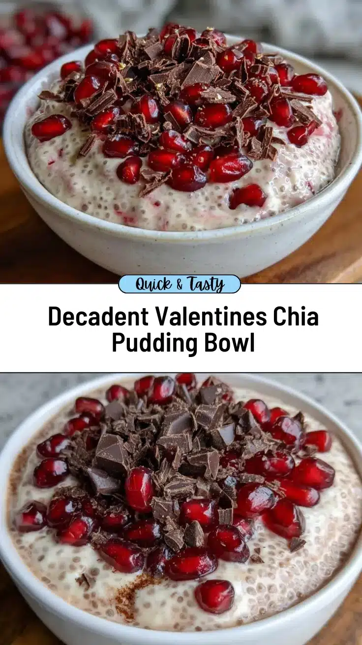 valentines dessert chia pudding bowl recipe