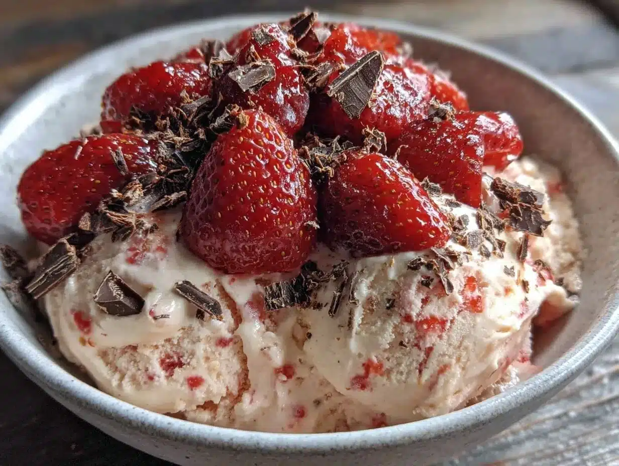 valentines strawberries nice cream bowl preparation steps